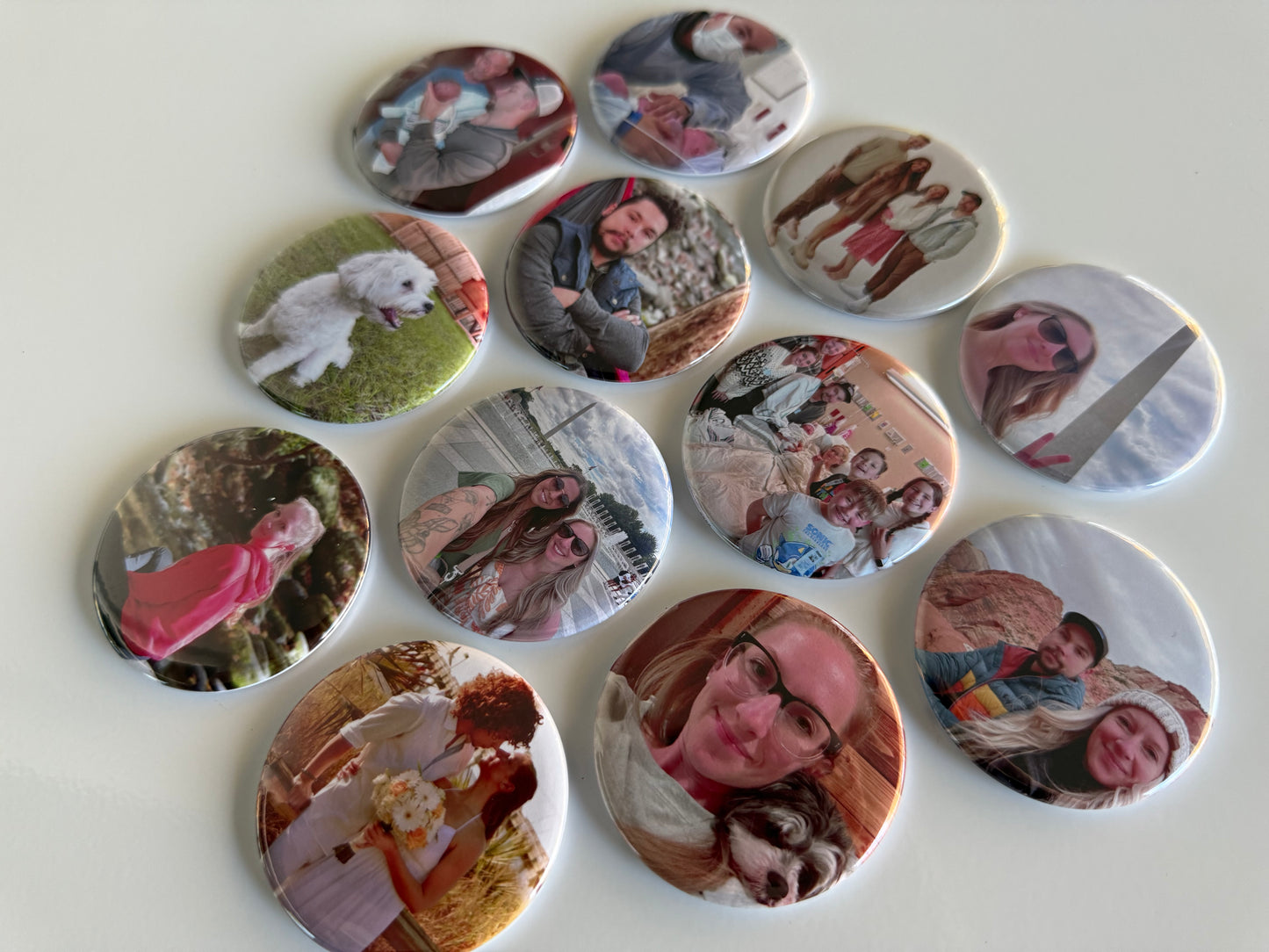 2.25" Round Photo Magnets